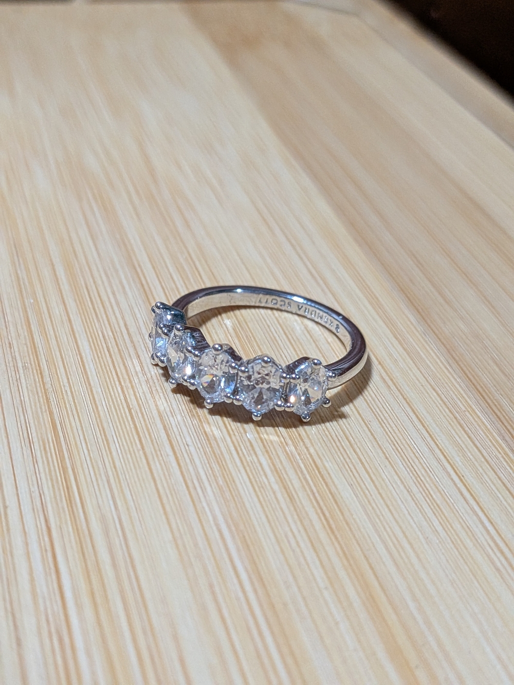 Kendra Scott: Caitlin Silver Band Ring - Size 9